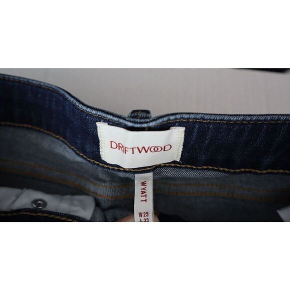 Driftwood xFree People Sz 29 Med. Wash Wyatt Floral Embroidered Bootcut Jeans - Picture 3 of 12